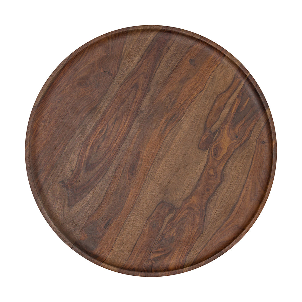 A&B Home Pedestal Round Coffee Table