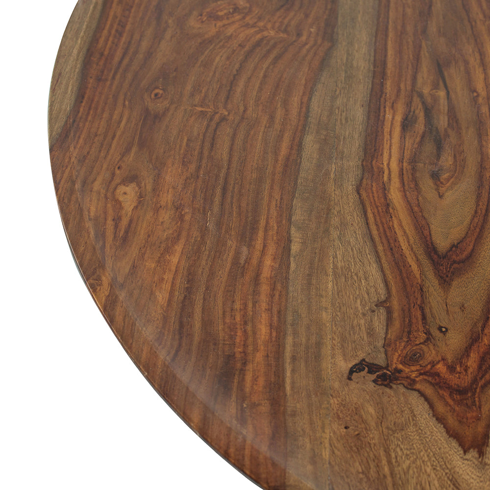 A&B Home Pedestal Round Coffee Table