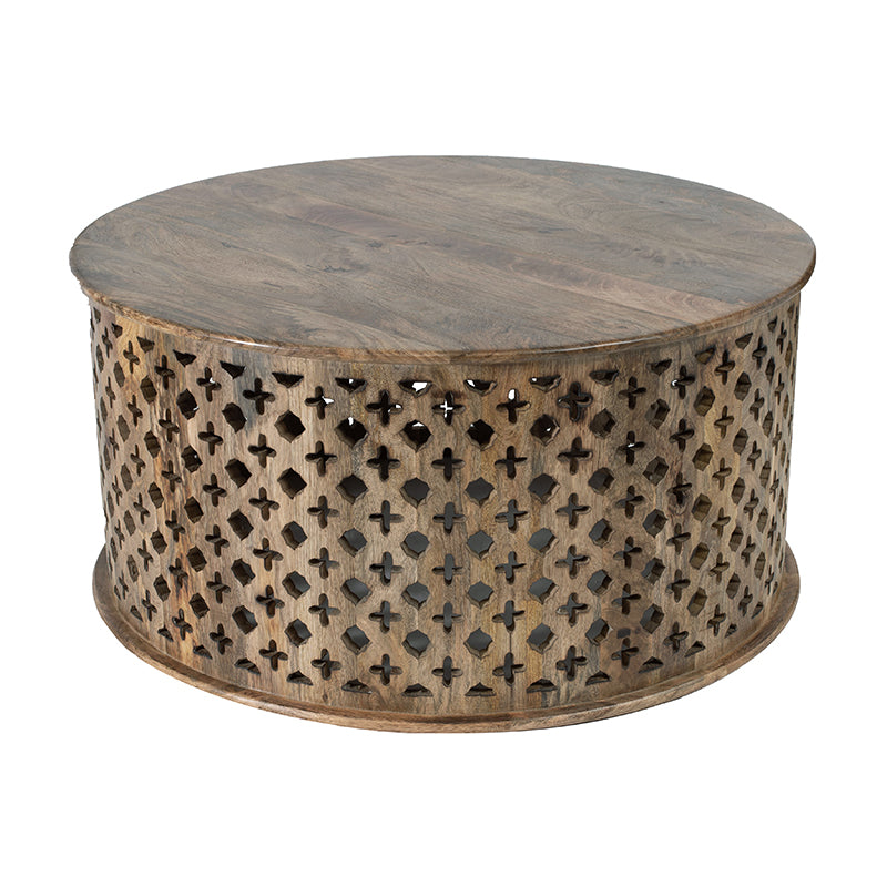 A&B Home Jali Cutting Coffee Table Set