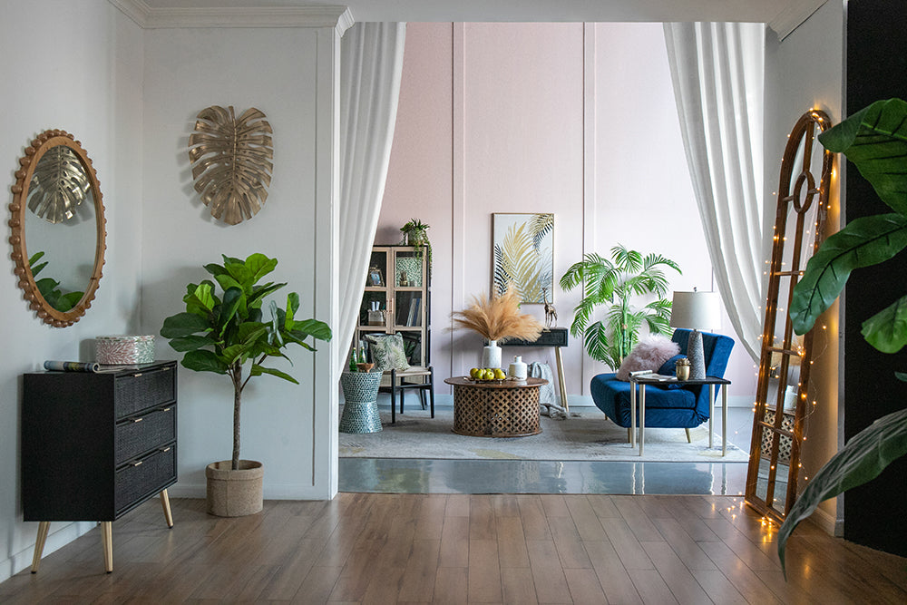 A&B Home Jali Cutting Coffee Table Set