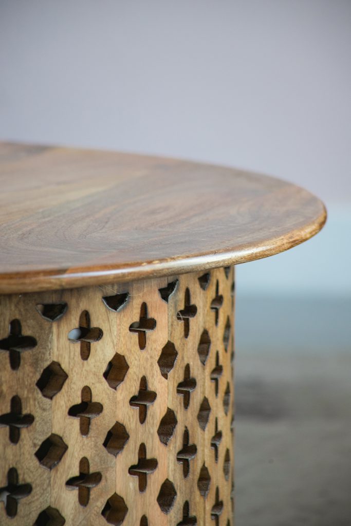 A&B Home Jali Cutting Coffee Table Set