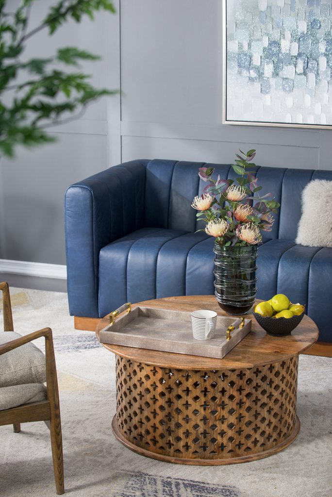 A&B Home Jali Cutting Coffee Table Set