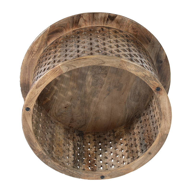 A&B Home Jali Cutting Coffee Table Set