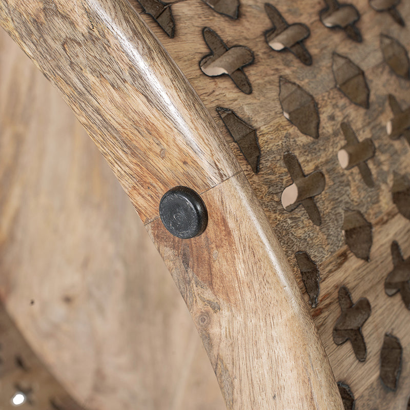 A&B Home Jali Cutting Coffee Table Set