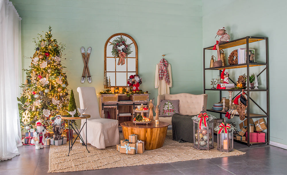 A&B Home Drum Coffee Table With Tray Style Top