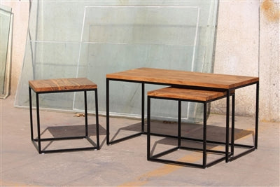 BIDK Home Set Of Three Nested Coffee Tables