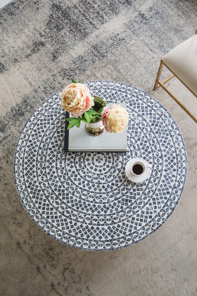 A&B Home Capiz Coffee Table