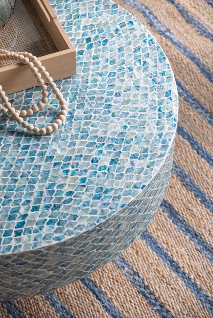 A&B Home Capiz Coffee Table