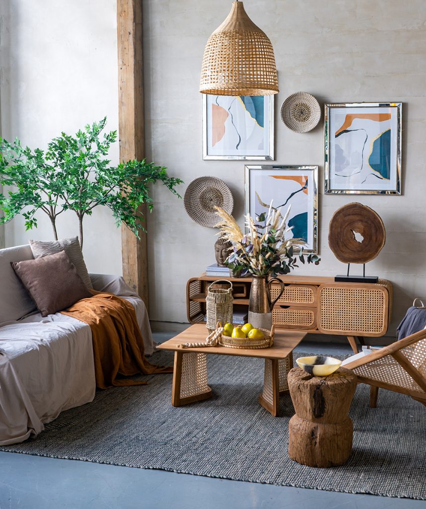 A&B Home Teak Coffee Table