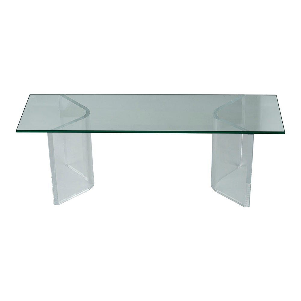 A&B Home Acrylic & Glass Coffee Table