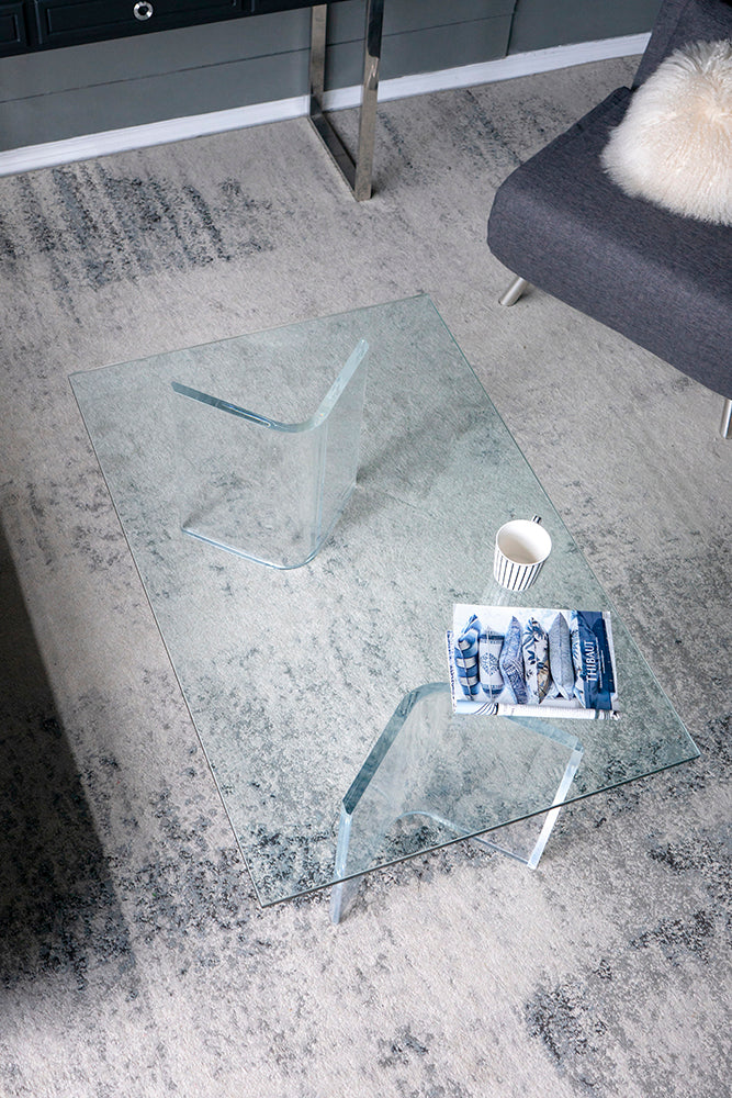 A&B Home Acrylic & Glass Coffee Table