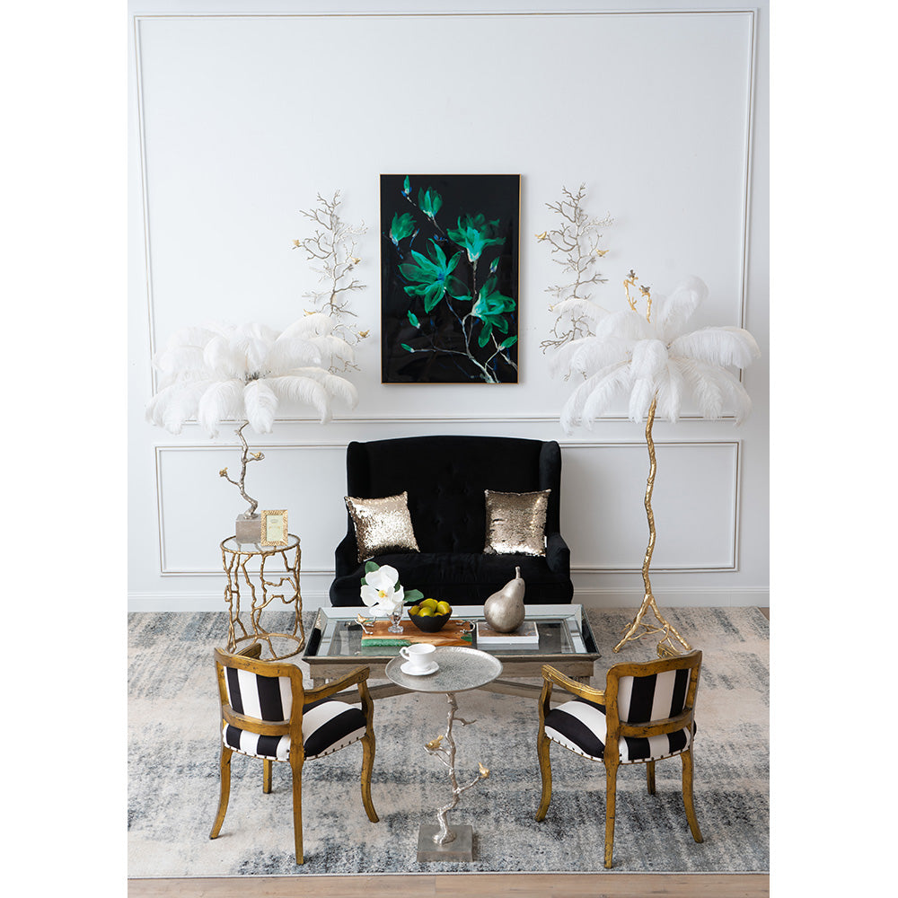 A&B Home Jordan Mirrored Coffee Table