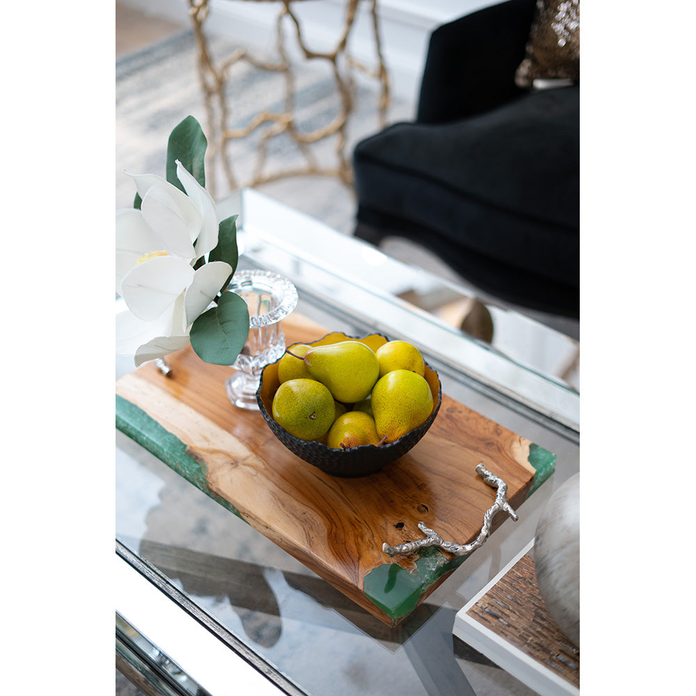 A&B Home Jordan Mirrored Coffee Table