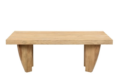 BIDK Home Mango Wood Coffee Table Oak Finish