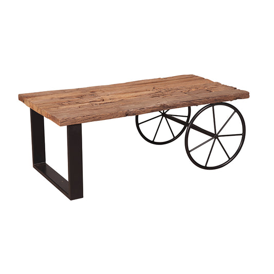 A&B Home Sleeper Wd./Iron Coffee Table (38Mm Solid Top)