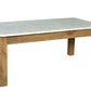 BIDK Home Teak & Marble Coffee Table